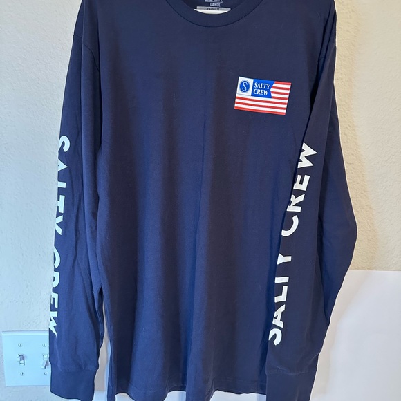 Salty Crew Dark Blue Long Sleeve Tee - Picture 4 of 9